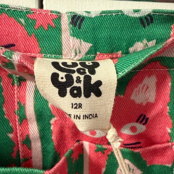 NWT Lucy and Yak exclusive Cat Print dungaree overalls - Picture 5 of 6